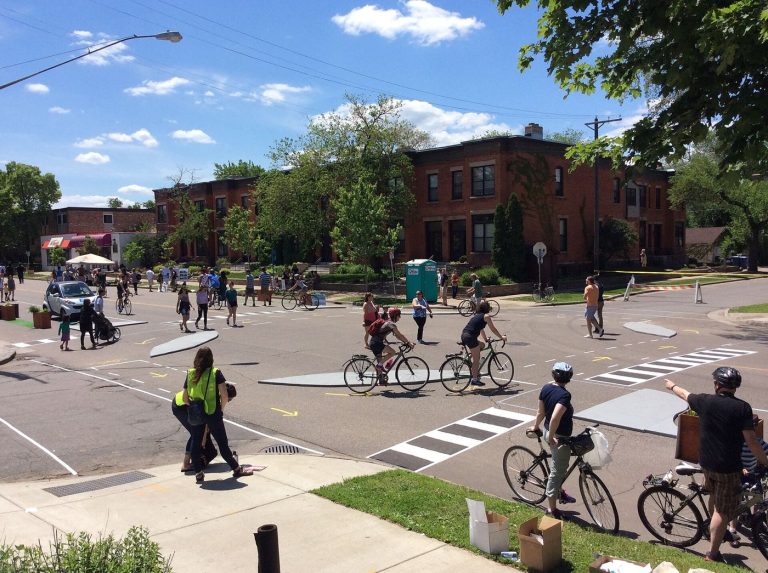 Protected Cycle Lanes Planned for Busy Main Roads cyclists using a protected lane